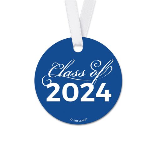 Personalized Graduation Script Round Favor Gift Tags (20 Pack)