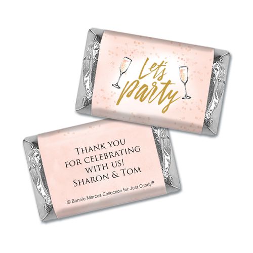 Personalized Hershey's Miniatures - Bonnie Marcus Anniversary Champagne Party