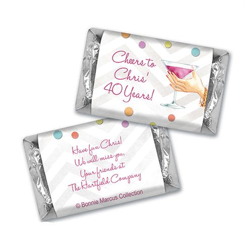 Here's to You Retirement Personalized Miniature Wrappers