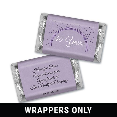 Bright Retirement Personalized Miniature Wrappers