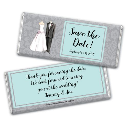 Forever Together Save the Date Favor Personalized Candy Bar - Wrapper Only