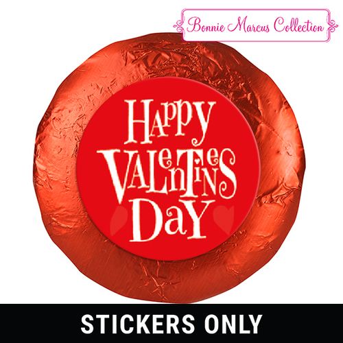 Bonnie Marcus Collection Valentine's Day Cute Heart 1.25" Stickers (48 Stickers)