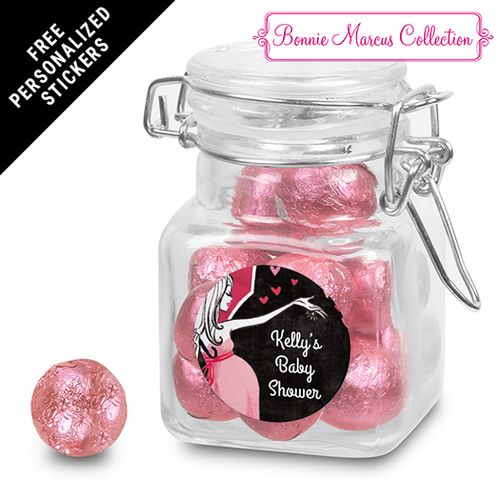 Bonnie Marcus Collection Personalized Latch Jar - Sprinkling Pink (12 Pack)