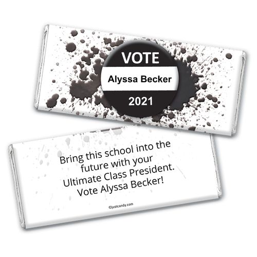 Vote 4 Me Personalized Candy Bar - Wrapper Only