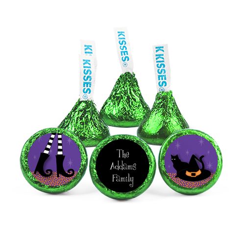 Personalized Halloween The Witch is In Hershey's Kisses