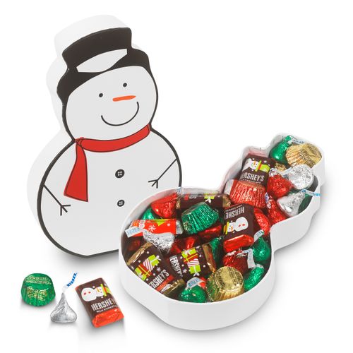 Snowman Box Hersheys Holiday Asstortment