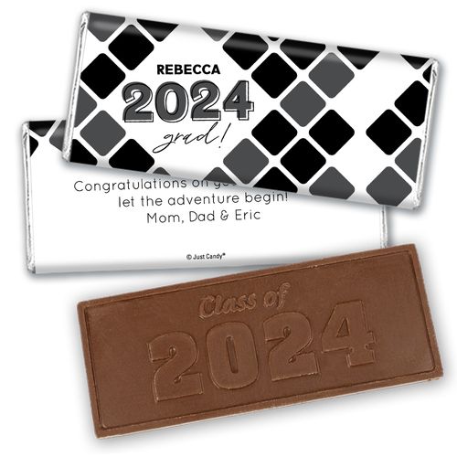 Personalized Graduation Steps to Success Embossed Chocolate Bar & Wrapper
