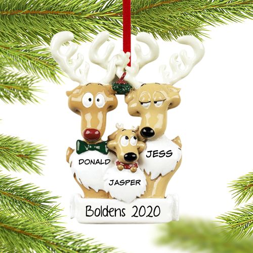 Personalized Reindeer Family 3