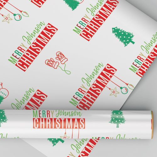 Custom Wrapping Paper - Family Christmas