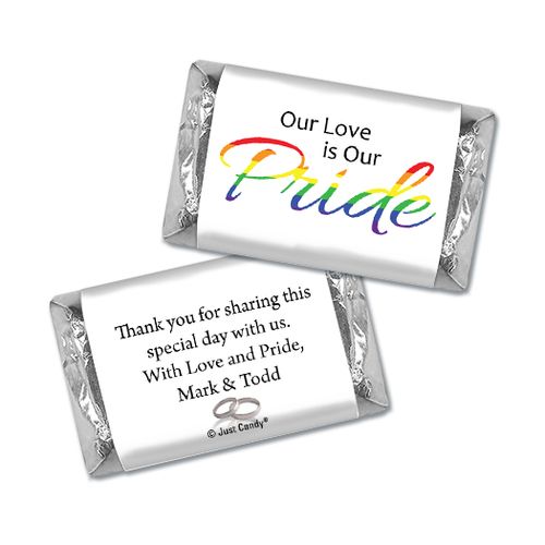 Personalized Hershey's Miniatures - LGBT Wedding Love & Pride