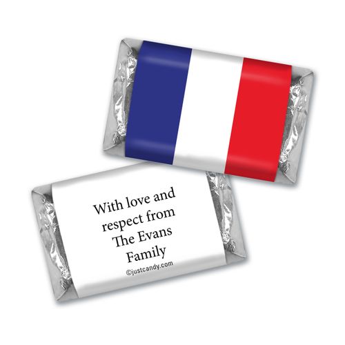Olympic Party Favor Personalized HERSHEY'S MINIATURES French Flag from France