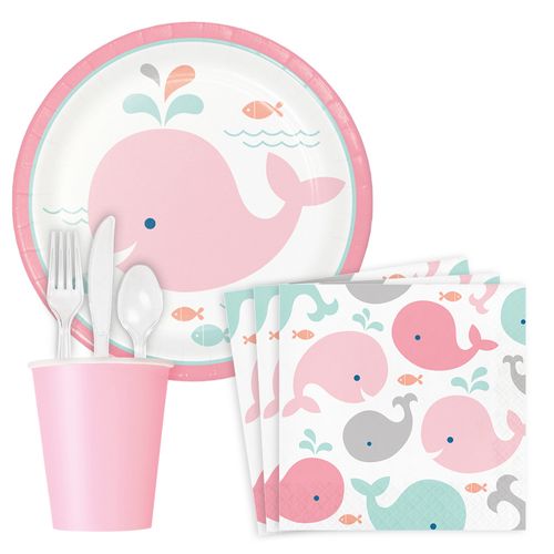 Lil Spout Pink Standard Tableware Kit (Serves 8)