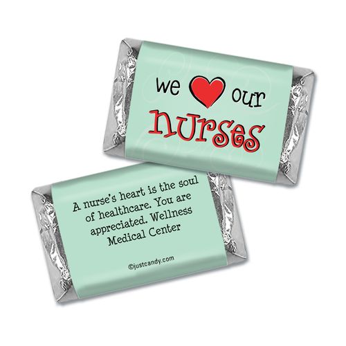 We Love Our Nurses Personalized Miniature Wrappers