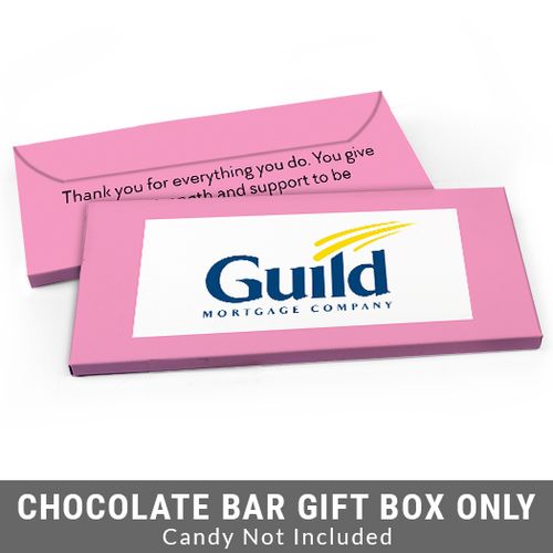 Deluxe Personalized Add Your Logo Business Candy Bar Favor Box