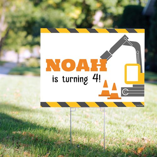 Personalized Kids Birthday Yard Sign Construction