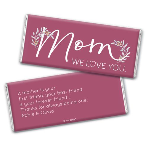 Personalized Mother's Day Forever Friend Chocolate Bar Wrappers