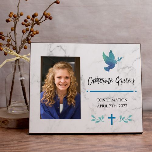 Personalized Picture Frame - Confirmation Dove
