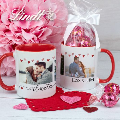 Personalized Soulmates 11oz Mug with Lindt Truffles