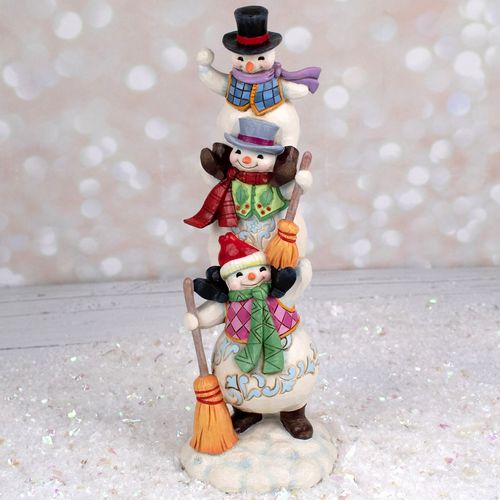 Jim Shore Three Stacked Snowmen Tabletop Holiday Ornament