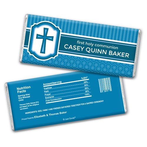 Classic Communion Personalized Hershey's Bar Assembled