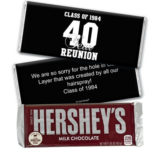 Class Reunion Personalized Hershey's Milk Chocolate Bar Milestone