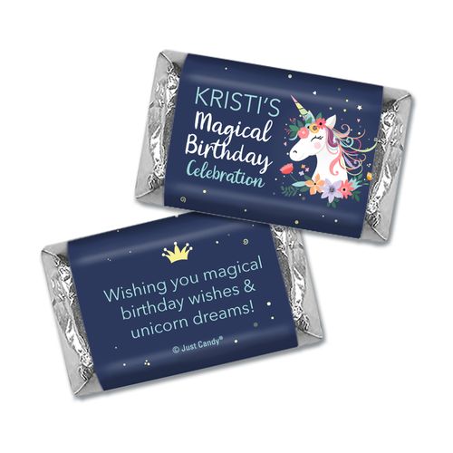 Unicorn Kids Birthday Personalized Miniature Wrappers