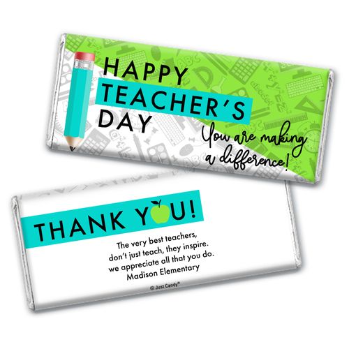 Personalized Happy Teacher's Day Chocolate Bar