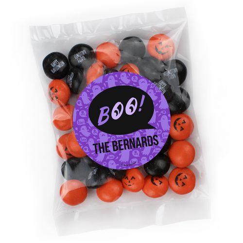 Personalized Halloween Candy Bag with JC Minis Milk Chocolate Gems - Halloween Phrases