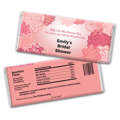 Surrounding LoveBridal Shower Favors Personalized Candy Bar - Wrapper Only