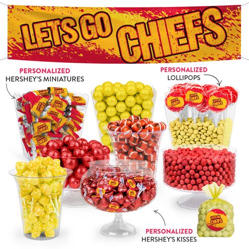 Lets Go Chiefs Deluxe Candy Buffet