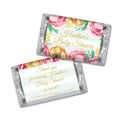Personalized Mini Wrappers Only - Bonnie Marcus Baby Shower Stripes