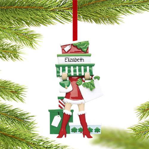 Born To Shop Holiday Ornament