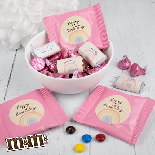 Kids Birthday Rainbow Pinata Chocolate Candy Mix 2lb Bag - 113 pieces