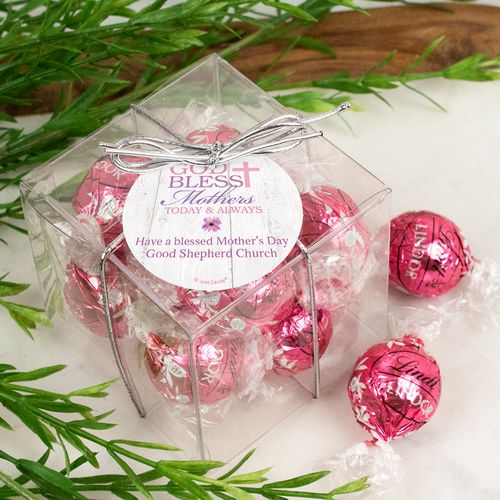 Personalized Mother's Day Lindor Truffles by Lindt Cube Gift - God Bless Mothers