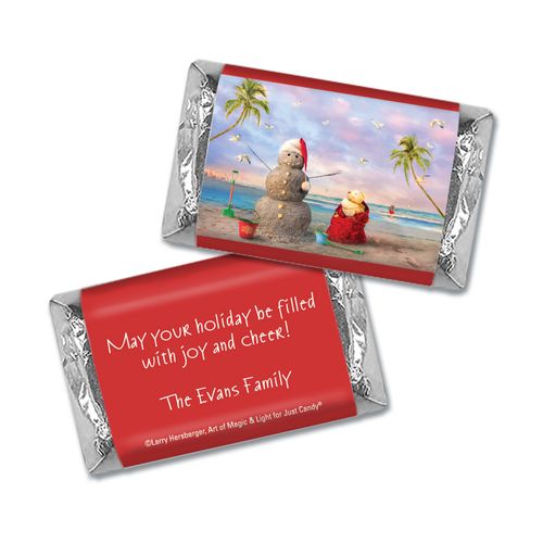 Personalized Mini Wrappers Only - Christmas Tropical Snowman