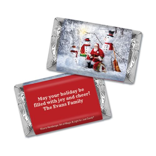Personalized Mini Wrappers Only - Christmas Santa's Gifts