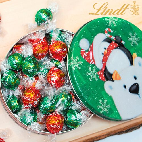Cold but Cozy Christmas Gift Tin Lindt Truffles (20pcs)