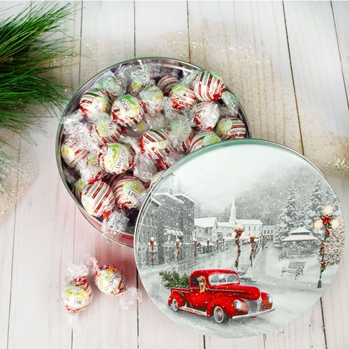 Snowy Drive Christmas Gift Tin Lindt Truffles (45pcs)