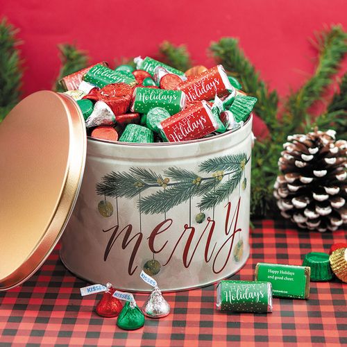 Personalized Very Merry 2.7 lb Happy Holidays Assortment