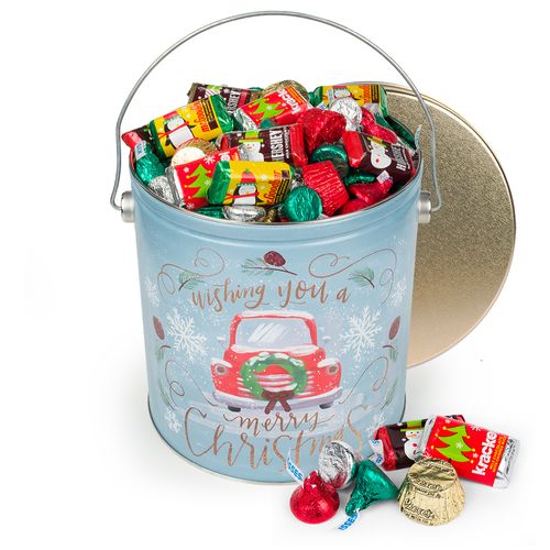 Vintage Christmas 3.7 lb Hershey's Holiday Mix Tin