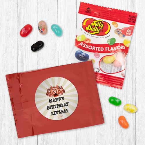 Personalized Circus Birthday Jelly Belly Jelly Beans - Carnival