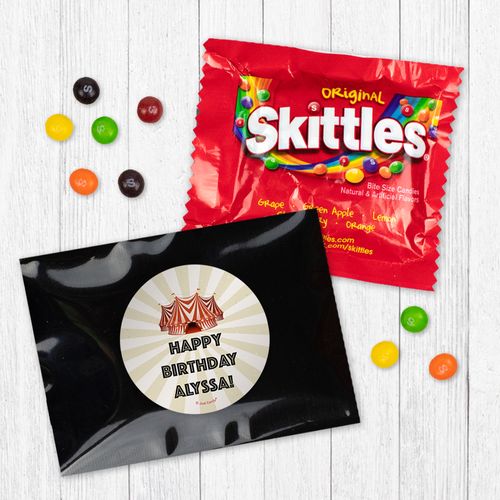 Personalized Circus Birthday Skittles - Carnival