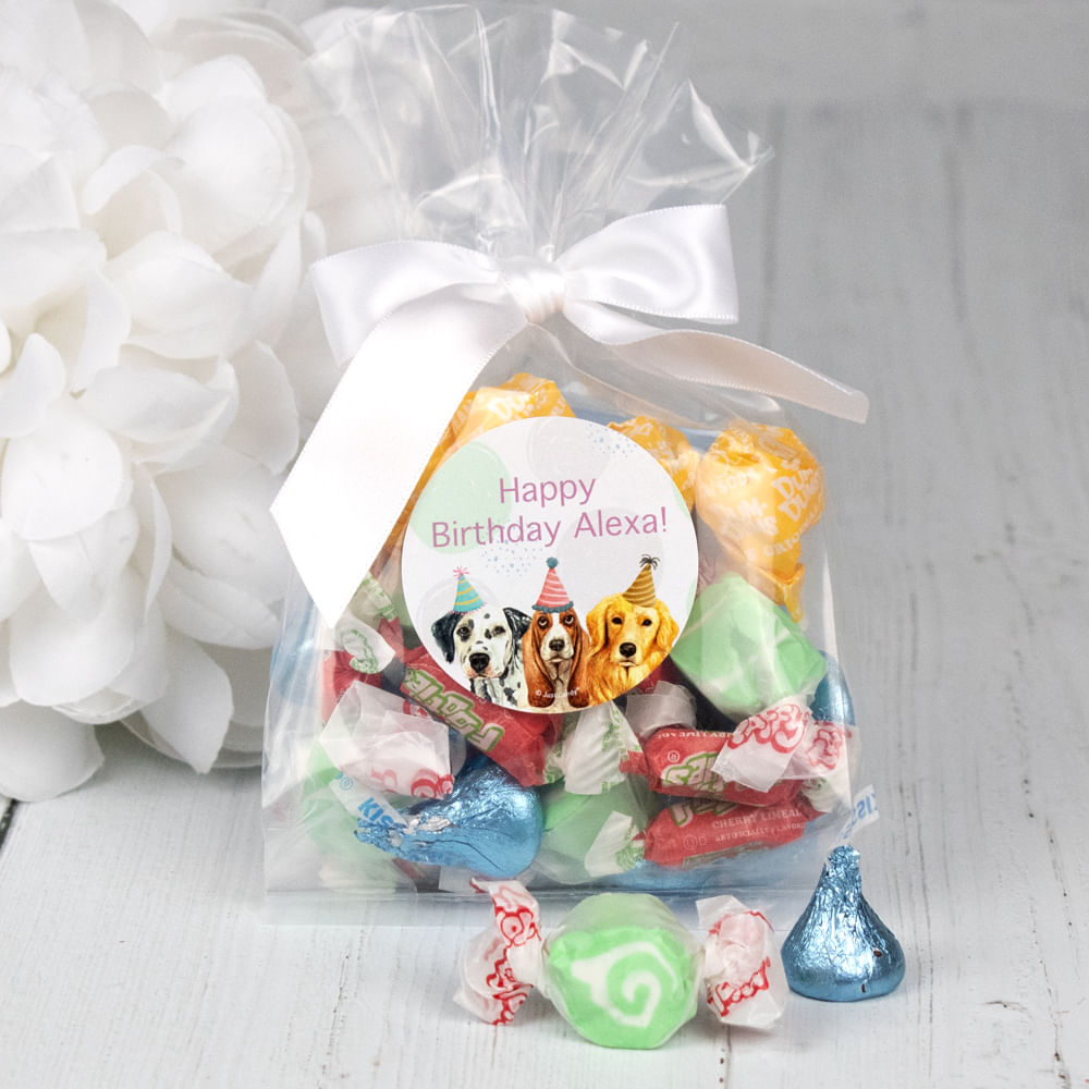 Personalized Kids Birthday Goodie Bags Dogs
