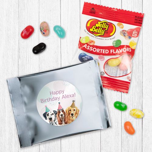 Personalized Dog Birthday Jelly Belly Jelly Beans - Dog Party