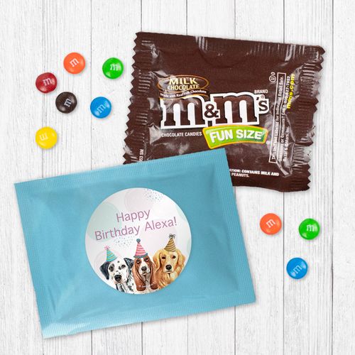 Personalized Dog Birthday Milk Chocolate M&Ms - Dog Party