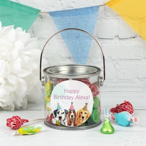 Personalized Kids Birthday Paint Can - Dogs