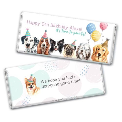 Personalized Birthday Chocolate Bar - Dogs