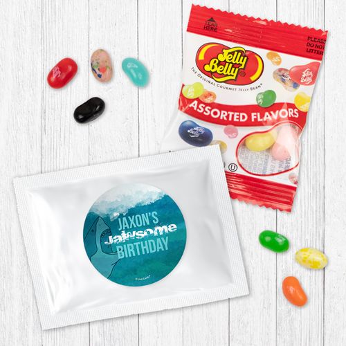 Personalized Shark Birthday Jelly Belly Jelly Beans - Jawsome