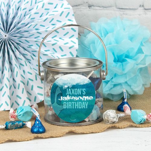 Personalized Kids Birthday Paint Can - Shark