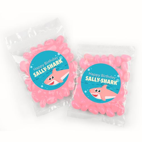 Kids Birthday Candy Bags with Jelly Beans - Shark